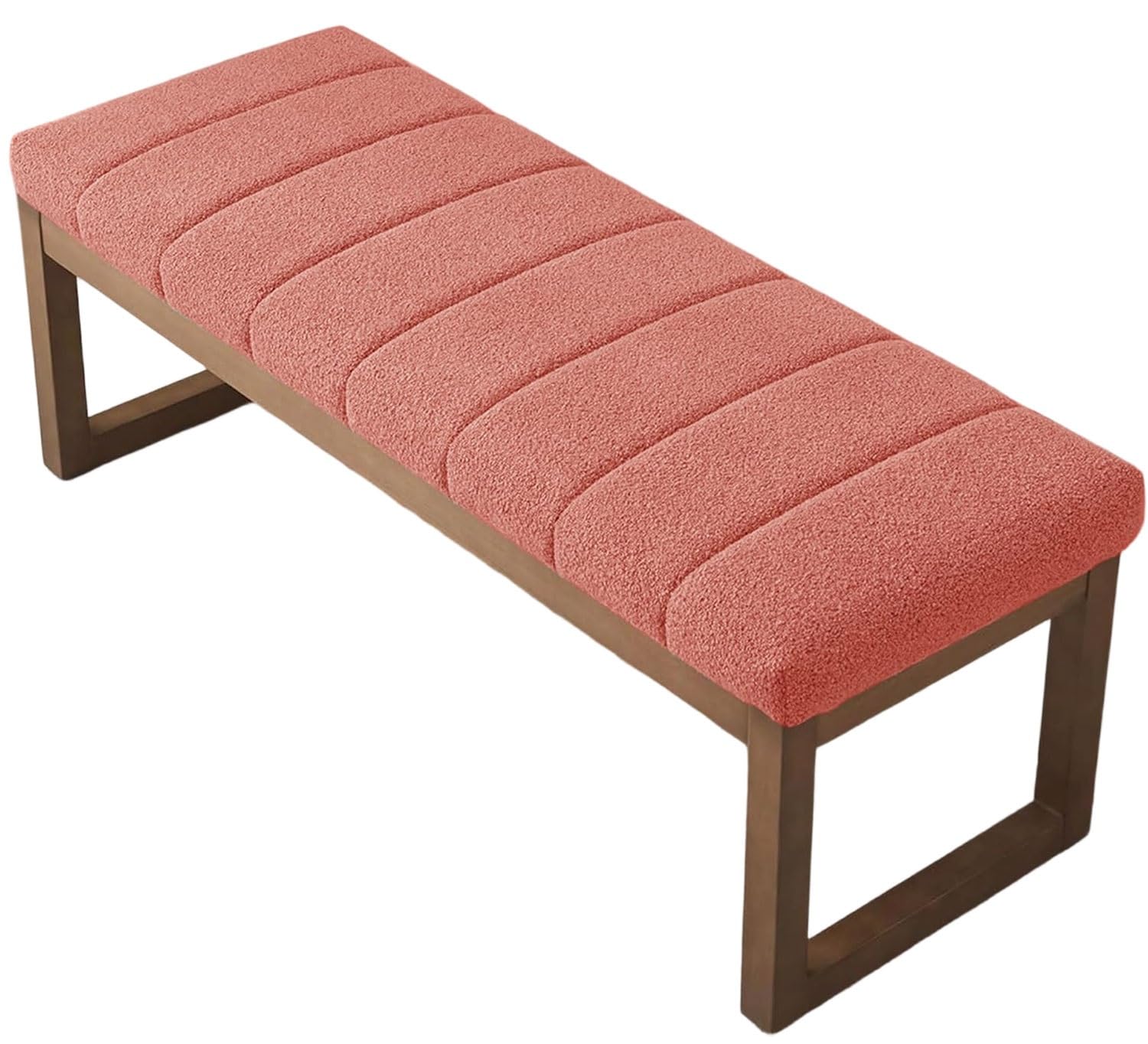 uyeoco Indoor/Outdoor Bench Cushion – 120cm/150cm/100cm/90cm x 40cm/35cm/30cm/25cm – Non-Slip Seat Pad for Bay Windows, Garden Patio, Long Chairs, Swings & Porch Furniture(pink,30x165x5cm)