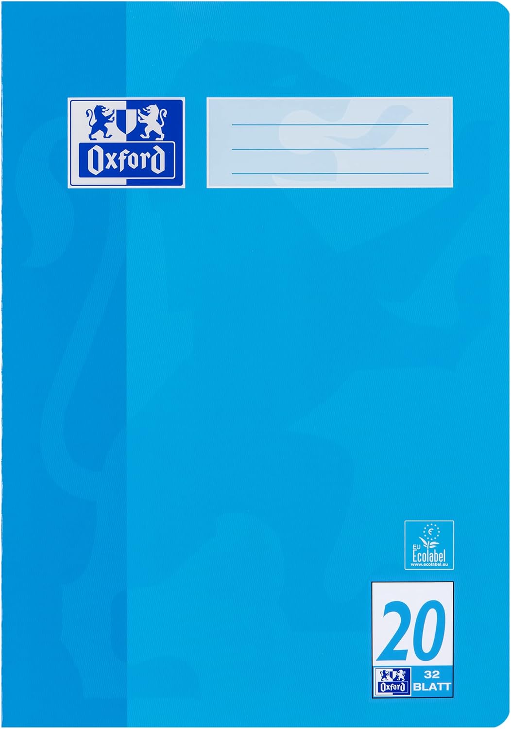 Oxford A4 School Exercise Book - 32 Pages 90 g/m² - Optic Paper Ruling 20 - Blank Pack of 10 Pack of 10