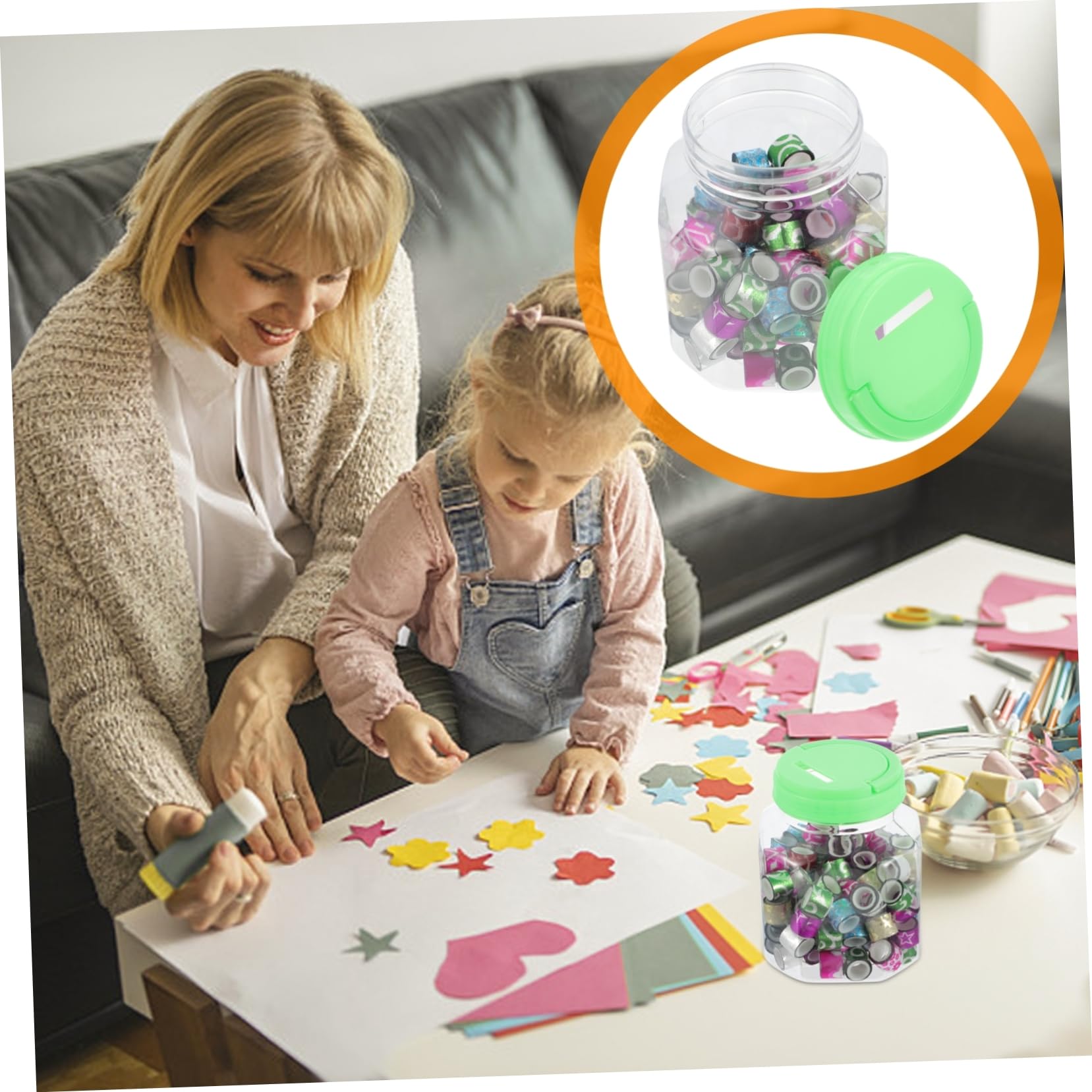 Lurrose 3 Set Di Nastri Adesivi Decorativi Glitterati Per Scrapbooking Mini Nastri Adesivi Di Carta Nastri Di Carta Per Decorazioni 90 Pezzi*3