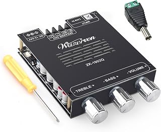 Wuzhi Audio ZK-1002Q 200W Bluetooth Amplifier Board - Qualcomm APTX-HD, Dual TPA3116D2, 12-24V for DIY Speakers