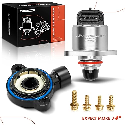 Miniatura 8 de A-Premium Válvula de control de aire de ralentí IAC + sensor de posición del acelerador TPS compatible con Chevy, GMC, Cadillac, Pontiac - 99-02 -
