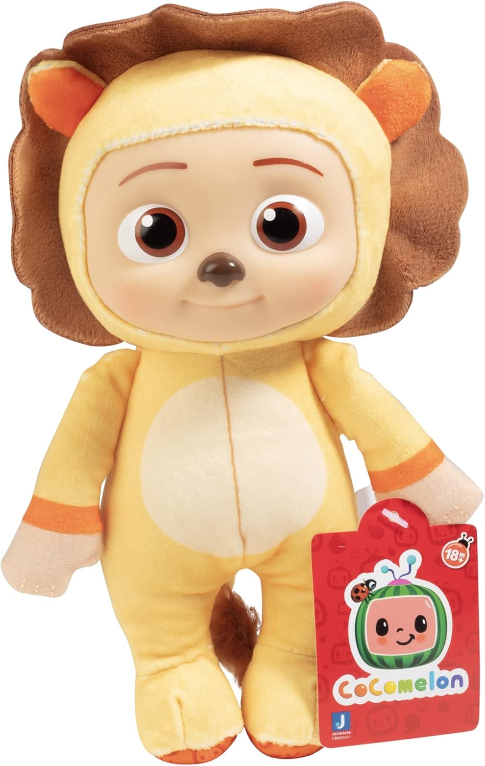 CoComelon 8-Inch JJ Lion & Koala Plush 2-Pack - Officially Licensed Soft & Squishy Stuffed Animal Doll Toys - Gift for Kids, Boys, Girls, Toddlers, Preschoolers - Ages 1-3 - Set of 2