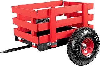 Gener8 Tricycle Trailer in Classic Red Easy Attachment Durable Design Inflatable Tires 44 lbs Weight Capacity Perfect for Hauling Toys Picnic Supplies and Outdoor Adventures Ages 3-7