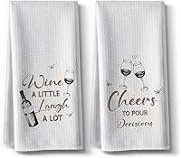 Vista 7 de Divertidas toallas de cocina de café, paño de cocina de bar, toallas de mano de saco de harina de cocina, 16 x 24 pulgadas, secado absorbente