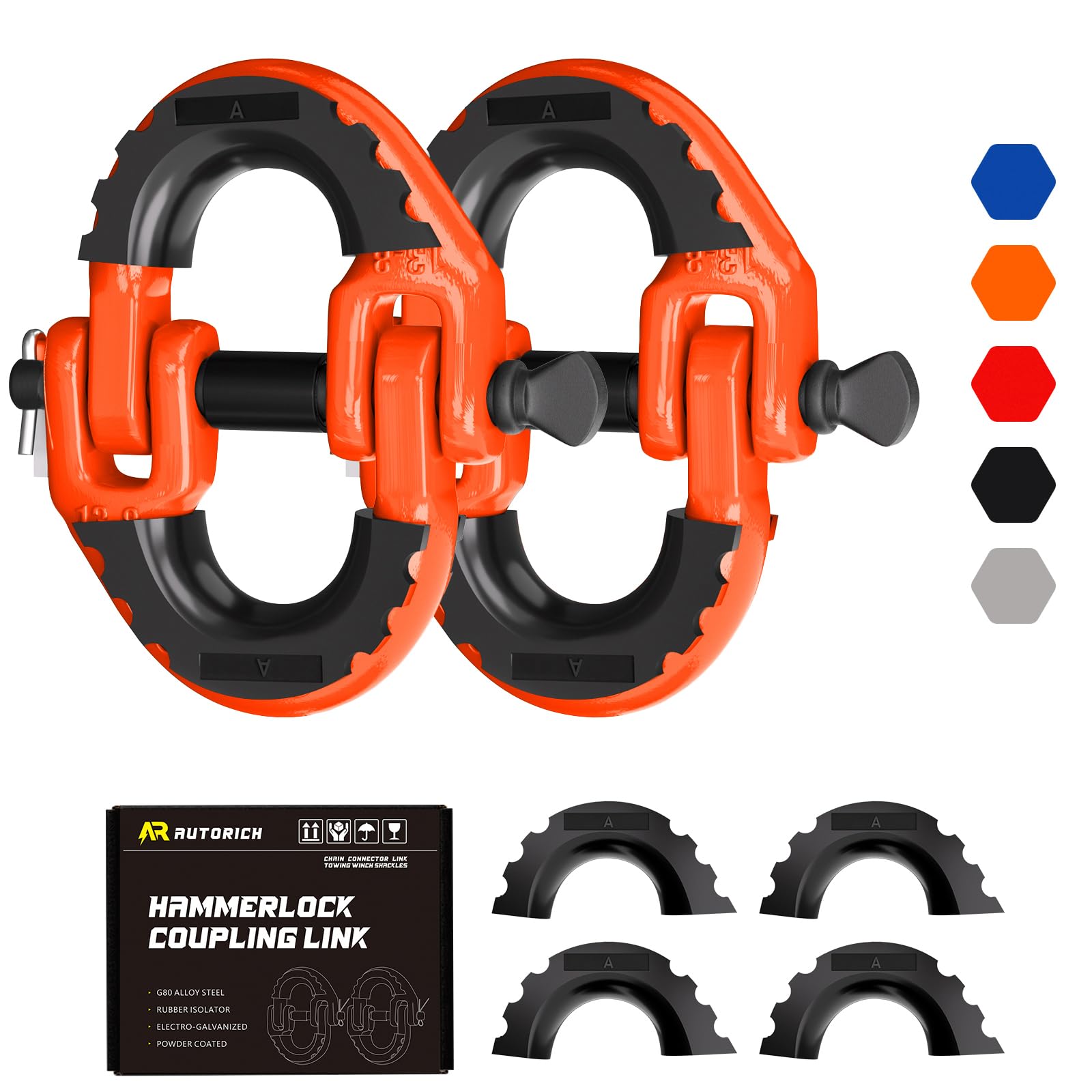Amazon.com: AUTORICH Safety Chain Connector Link, 1/2IN Tow Hitch