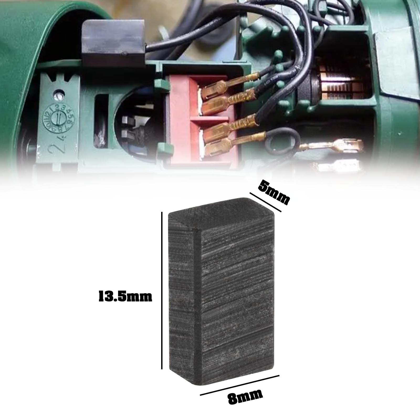 Bosch PWS 720 Balais de Charbon de Moteur 5x8x13.5mm Accessoires de Rechange