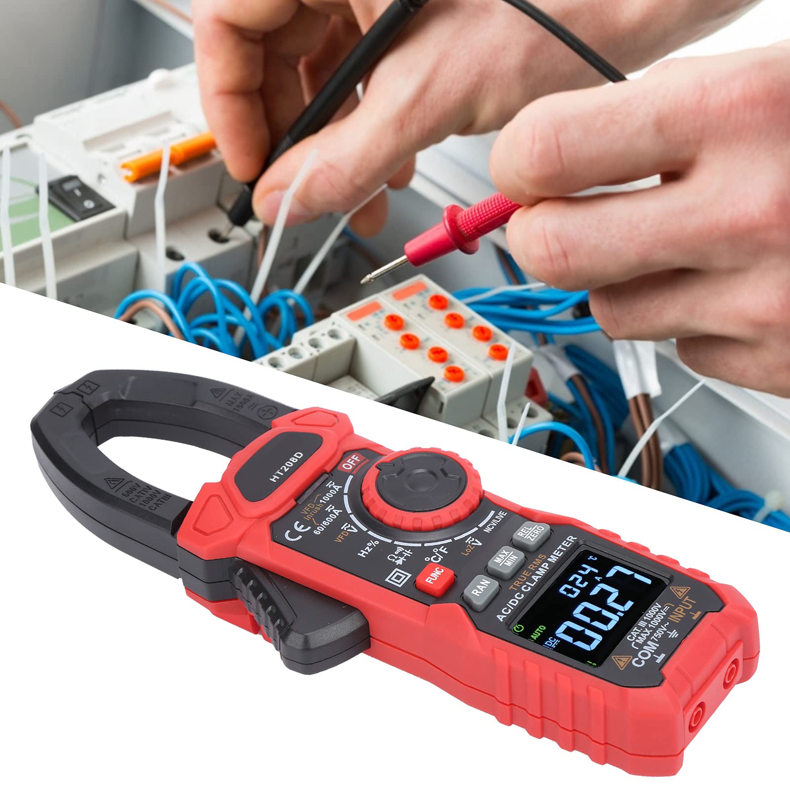 HT208D 6000 Count AC/DC mit LCD-Digitalanzeige für Zuhause im Freien