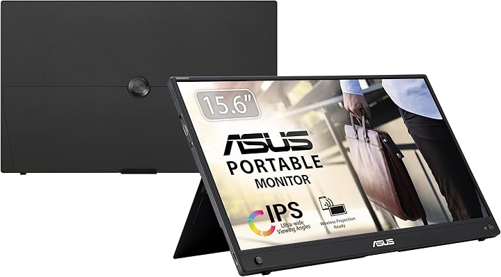 Asus Zenscreen MB16AWP 15.6 Taşınabilir Usb Monitör Ips 1920x1080 5Ms Usb Type-C Mini-Hdmi Mm 3 Yıl Kablosuz Bağlantı, Dahili Batarya, Mat Ekran, Tripod Aparat Monitör