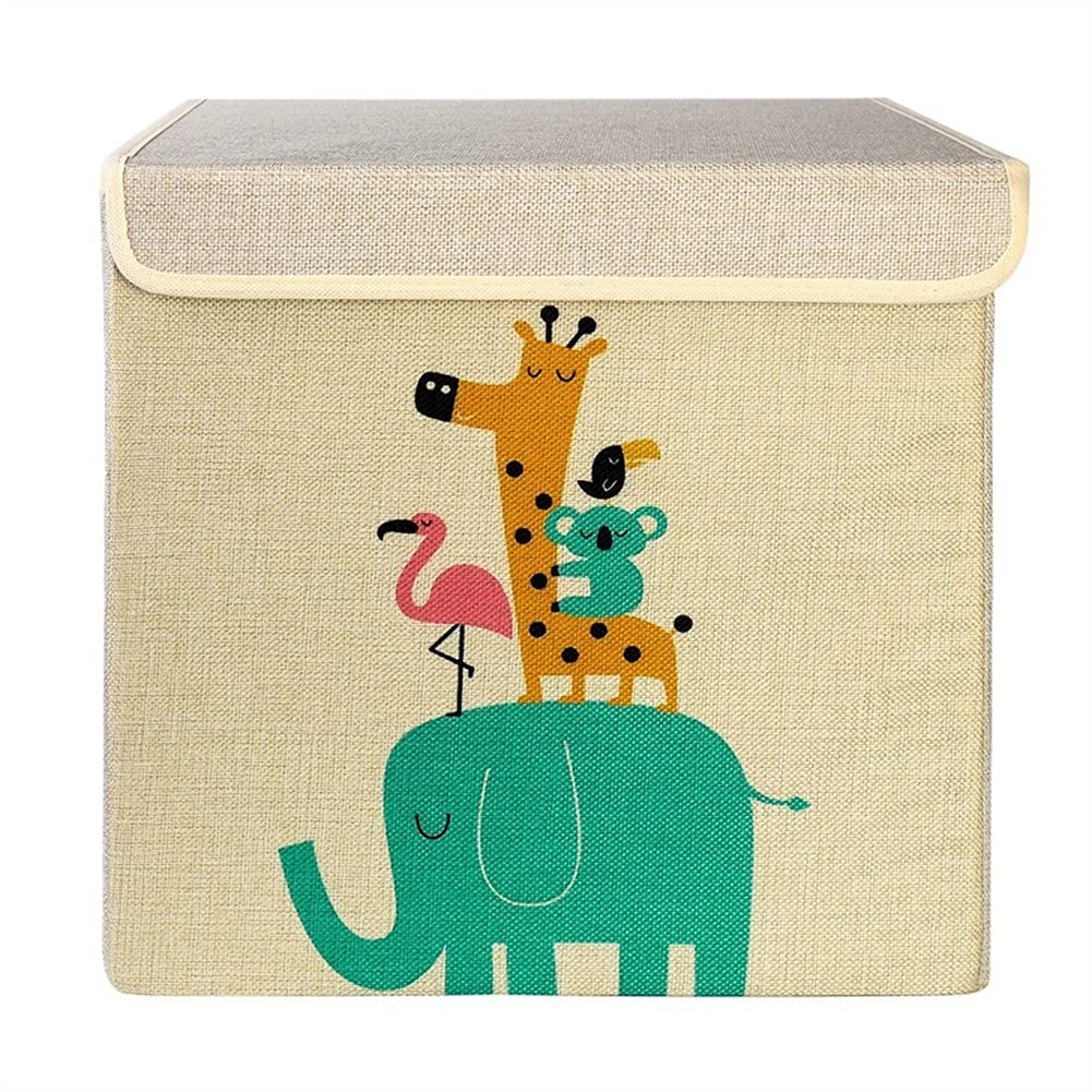 Scatola di immagazzinaggio, Scatola di immagazzinaggio piegante del Fumetto dei Bambini, Scatola di immagazzinaggio dello spuntino del Giocattolo (Size : 30 * 30cm)