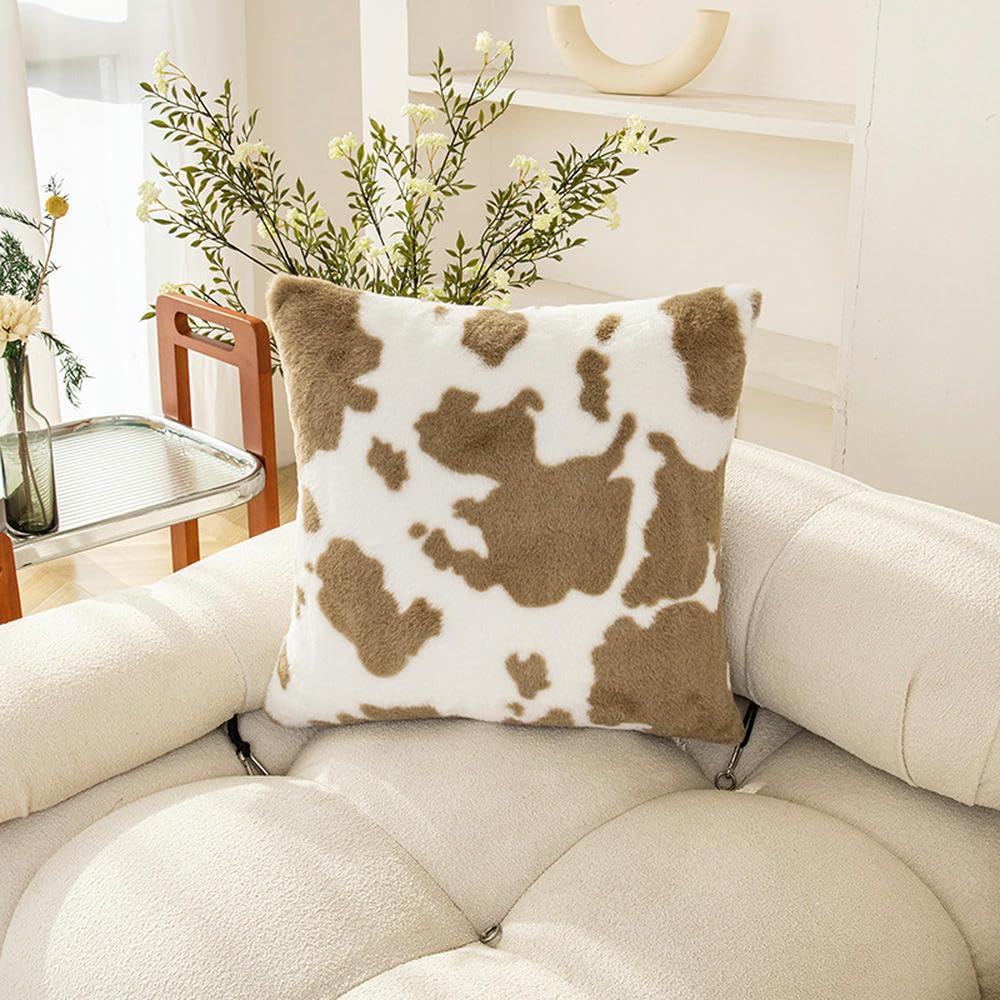 Taie d'oreiller en peluche double face contre les coussins rêches de canapé