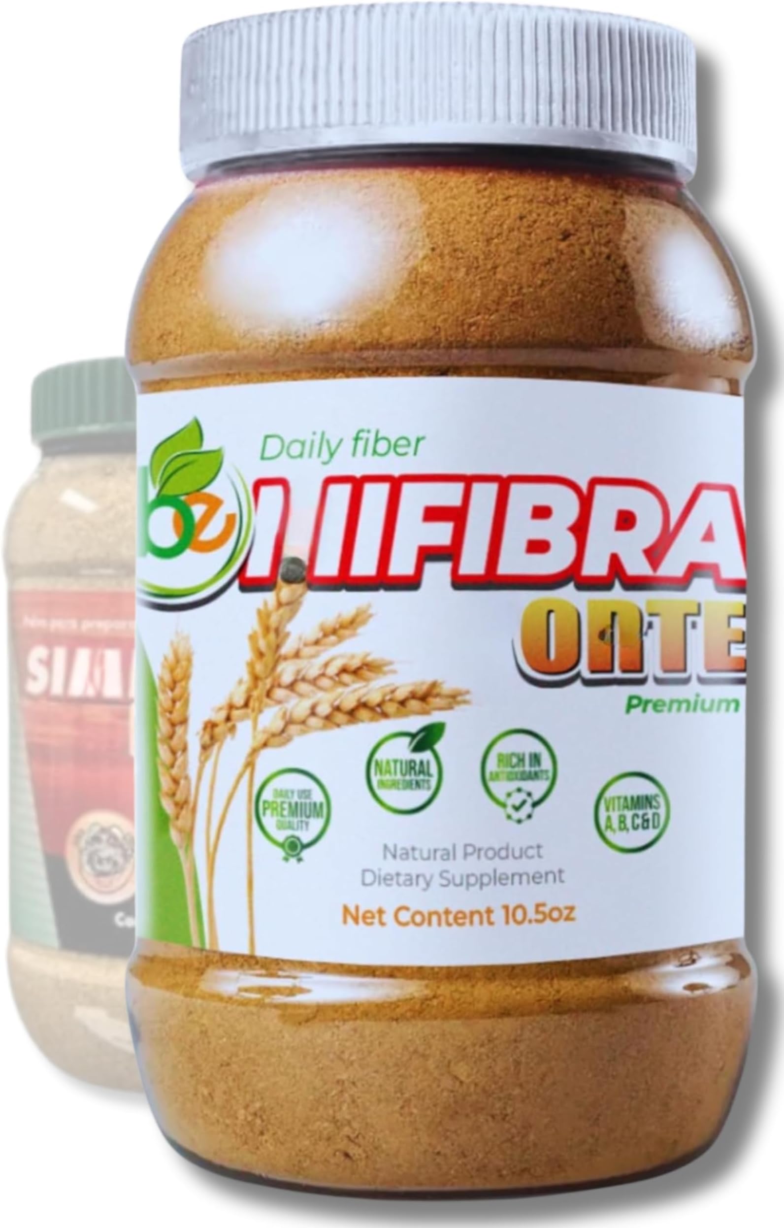 BE Fibra Premium Daily use Fiber Supplement–10.5 oz Simi-Style Blend with Wheat Bran, Algas, Maguey & More Natural Ingredients + Antioxidants & Vitamins A, B12, C & D–Supports Digestive Wellness Simi