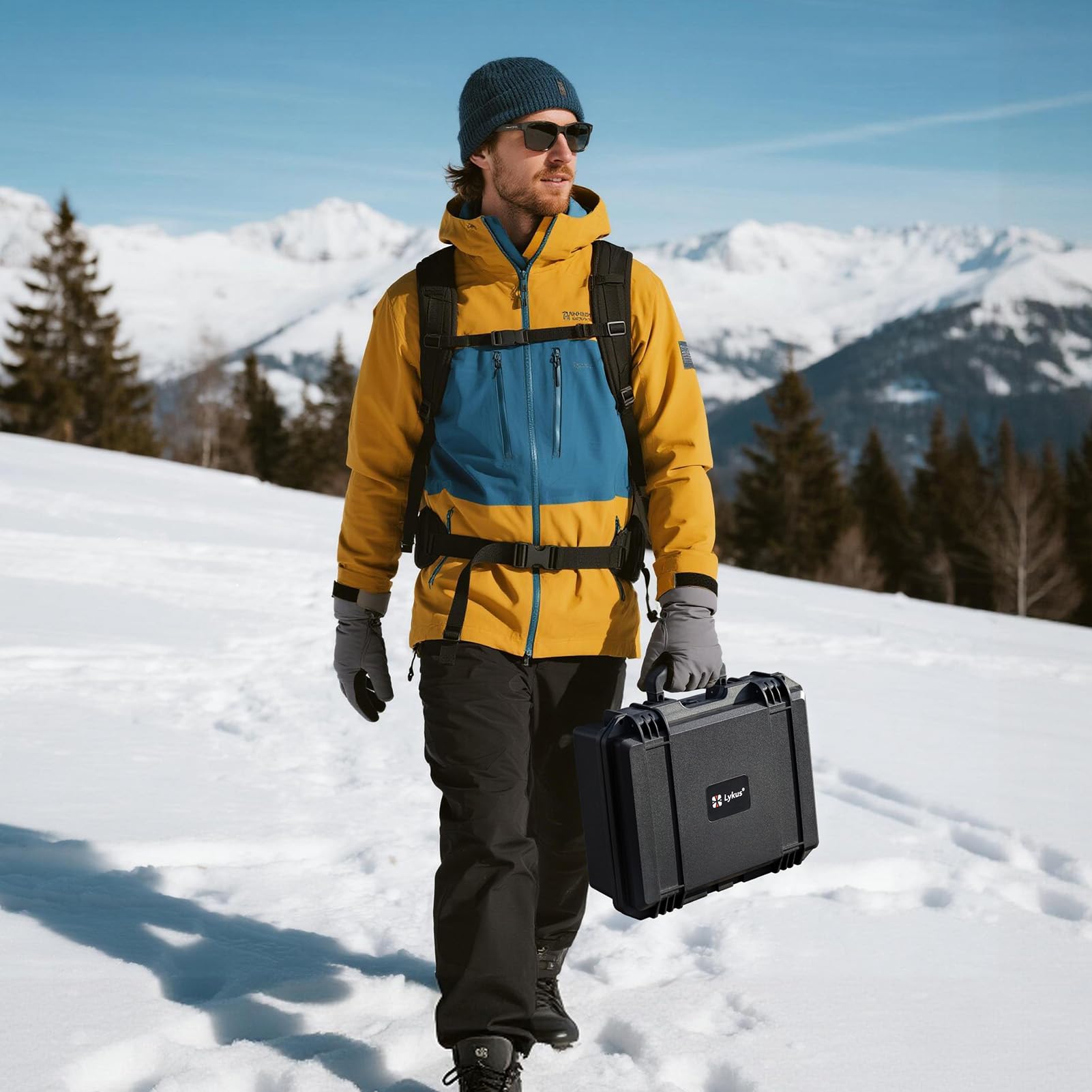 Lykus Titan AM110 Maletín/Maleta/Estuche/Case Impermeable para Potensic Atom 2 y PTD 1 RC,Admite 7 baterías[Solo MALETÍN]