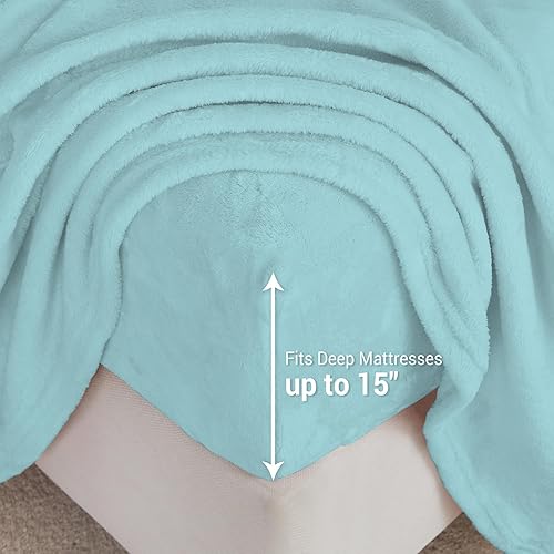 Miniatura 4 de Softan Sábanas de forro polar de Navidad, tamaño King, mullidas sábanas de terciopelo polar de terciopelo tamaño King, juegos de sábanas de