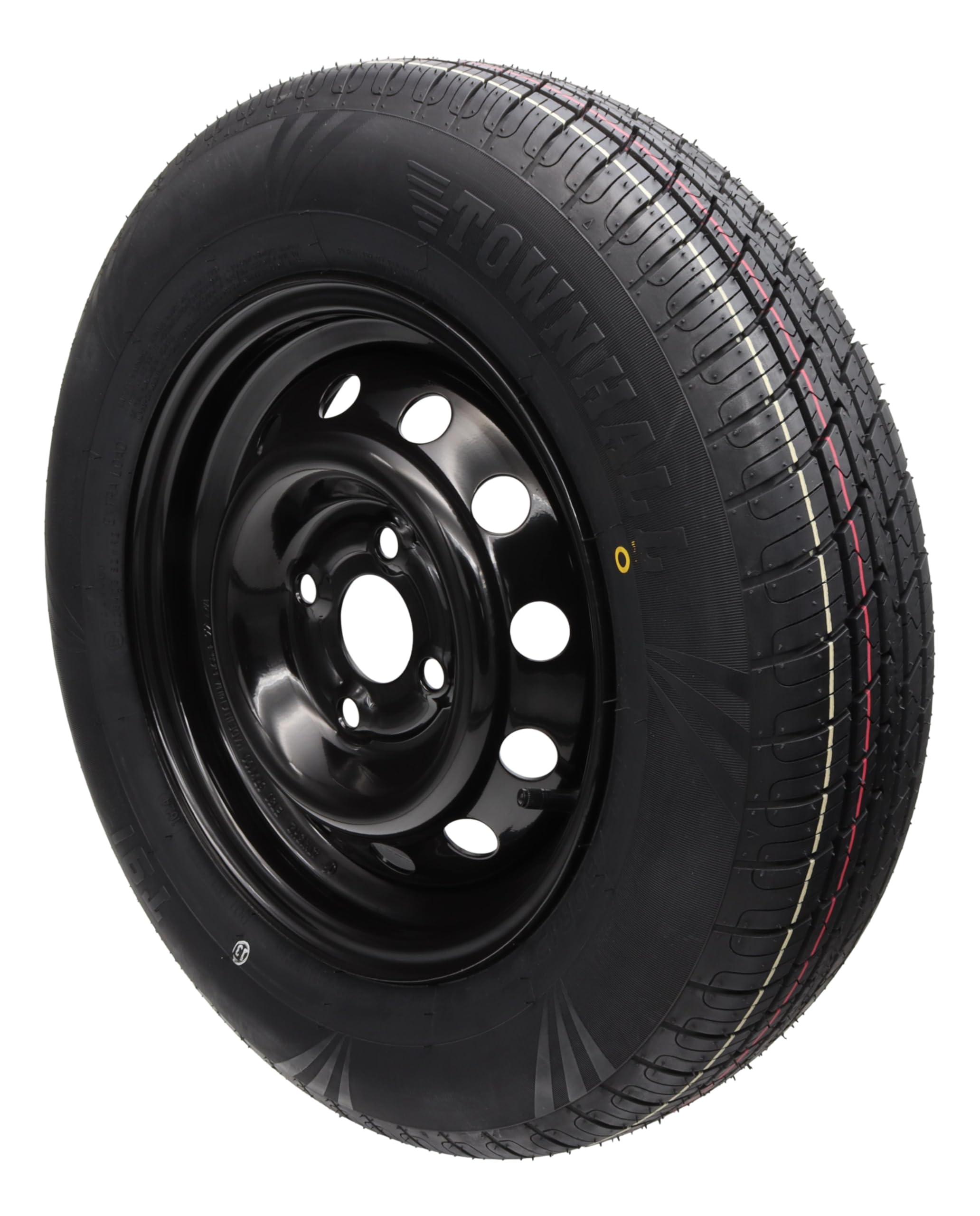 Ruota completa 155/80R13 84N 100 x 4 cerchione rimorchio auto 4Jx13 pneumatico 4 fori nero 155 80 R 13