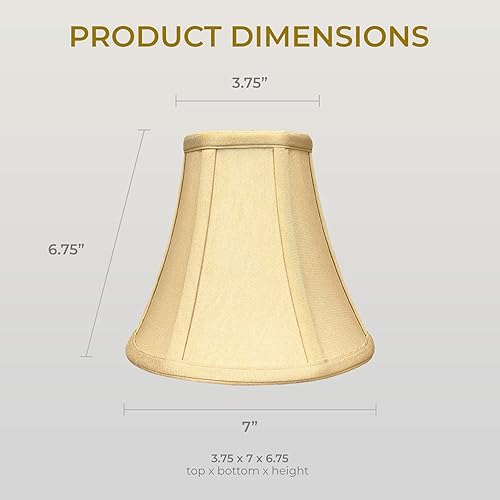 Vista 51 de Royal Designs, Inc. True Bell - Pantalla básica para lámpara Negro - 2 Pack