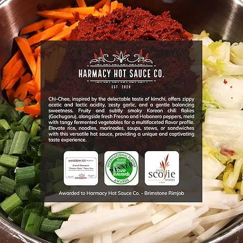 Miniatura 3 de Salsa picante Kimchi "Chi-Chee" de Harmacy Hot Sauce Co, 9 onzas