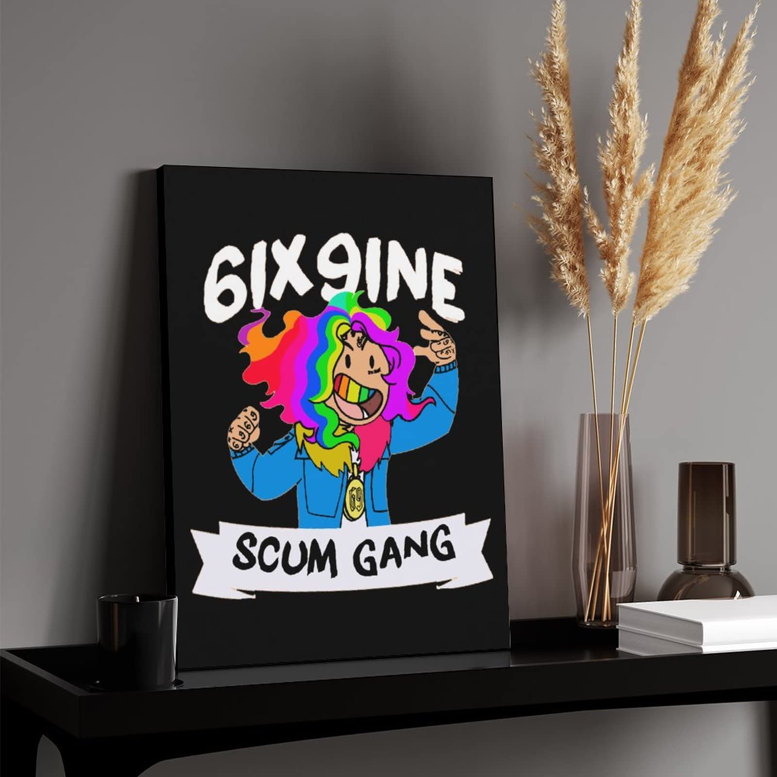 Amazon.co.jp: ポスター 装飾画 6ix9ine シックスナイン 壁の絵 モダン