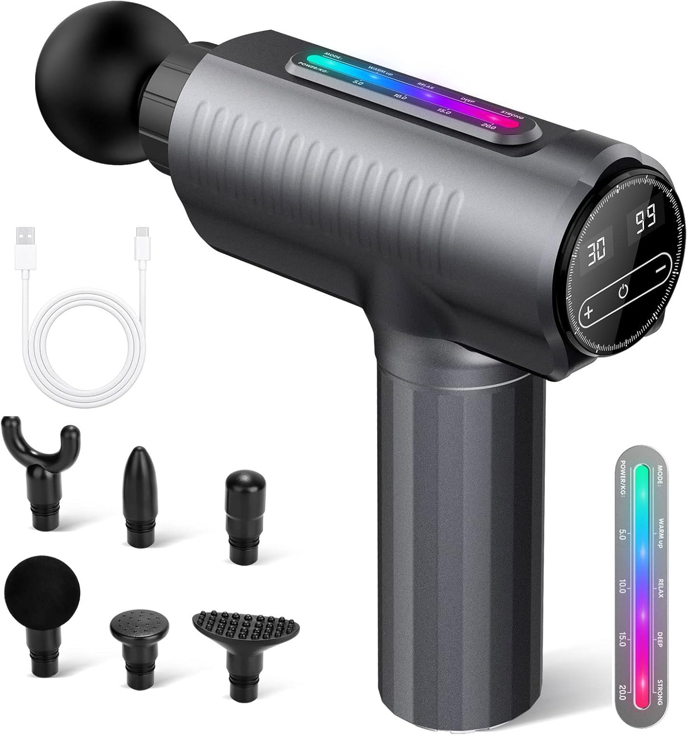 Massagepistole Massage Gun Sendowtek Muskel Massagepistole mit 6 ...