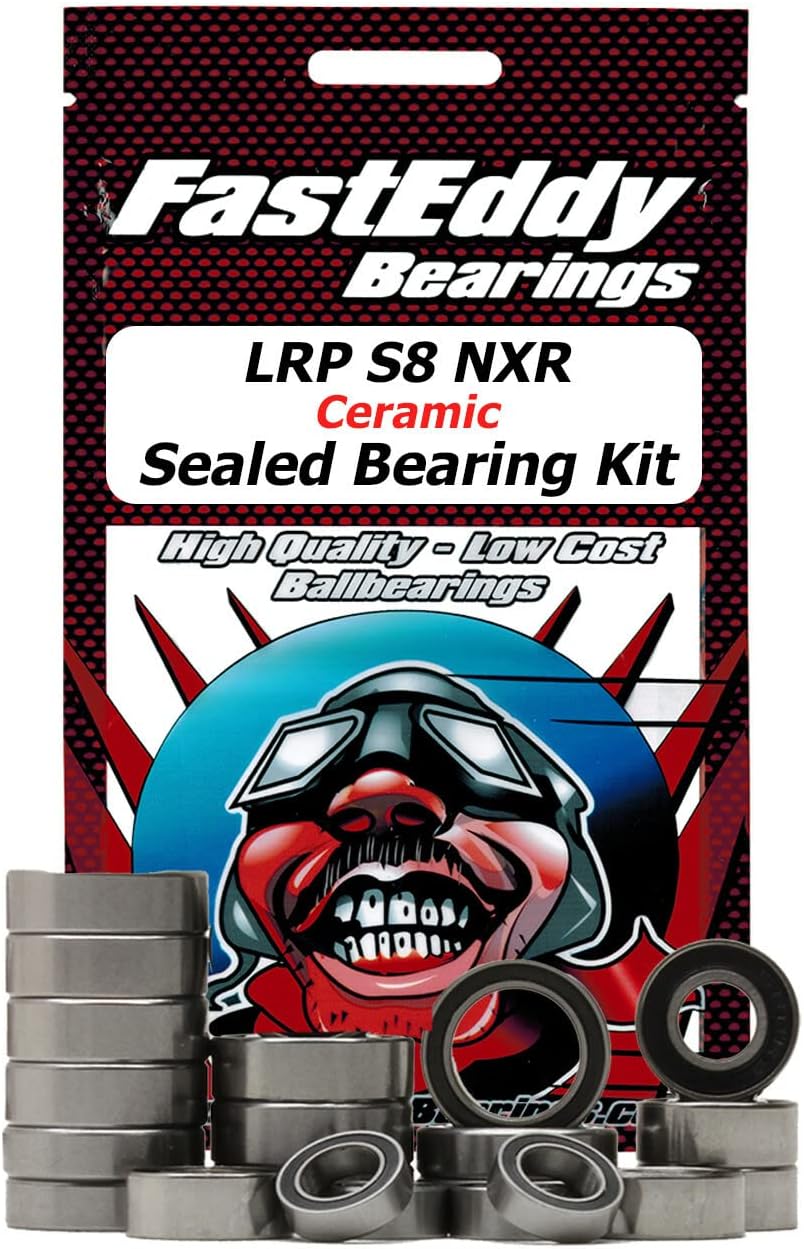 FastEddy Bearings Compatible with LRP S8 NXR Ceramic Sealed Bearing Kit