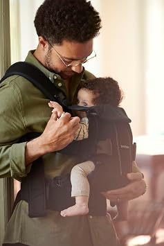 BabyBjorn Baby Carrier One, Woven Mix, Black