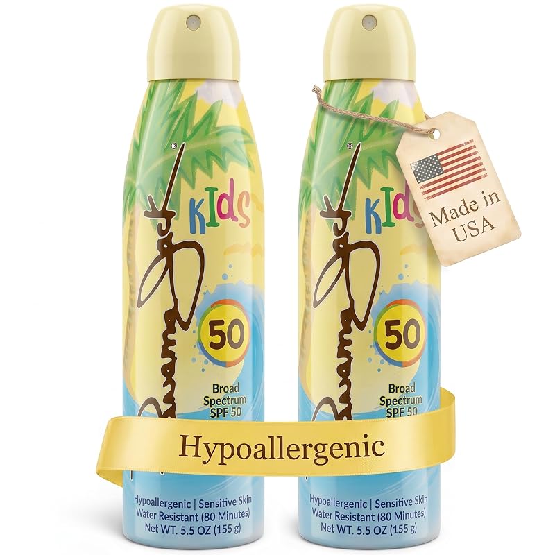 Protetor solar infantil em spray Panama Jack SPF 50, 2 unidades de 155 g