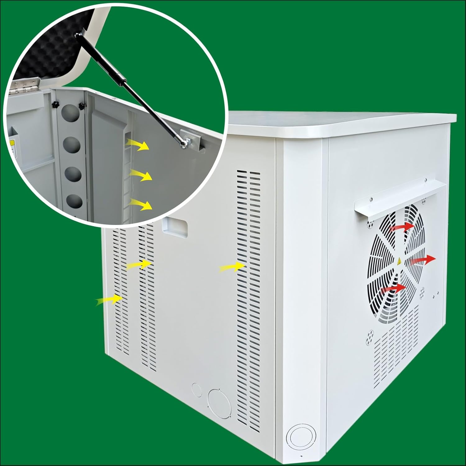 Generator Box, Generator Quiet Box Interior Space: 39.4" x 35" x 35.5", Ventilation, Heat Dissipation and Impact Resistance