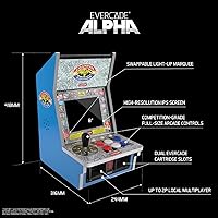 Vista 3 de Evercade Alpha Street Fighter Bartop Arcade - Pre-assembled unit with Competition-Grade Arcade Controls + 8 High-Resolution IPS Screen