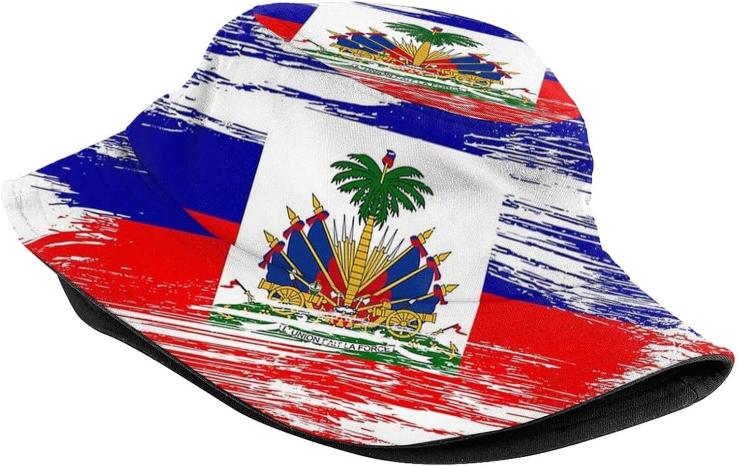 Cute Haiti Flag Bucket Hats Fashion Sun Cap Packable Outdoor Haitian Boonie Cap for Unisex Women and Men - Image 2