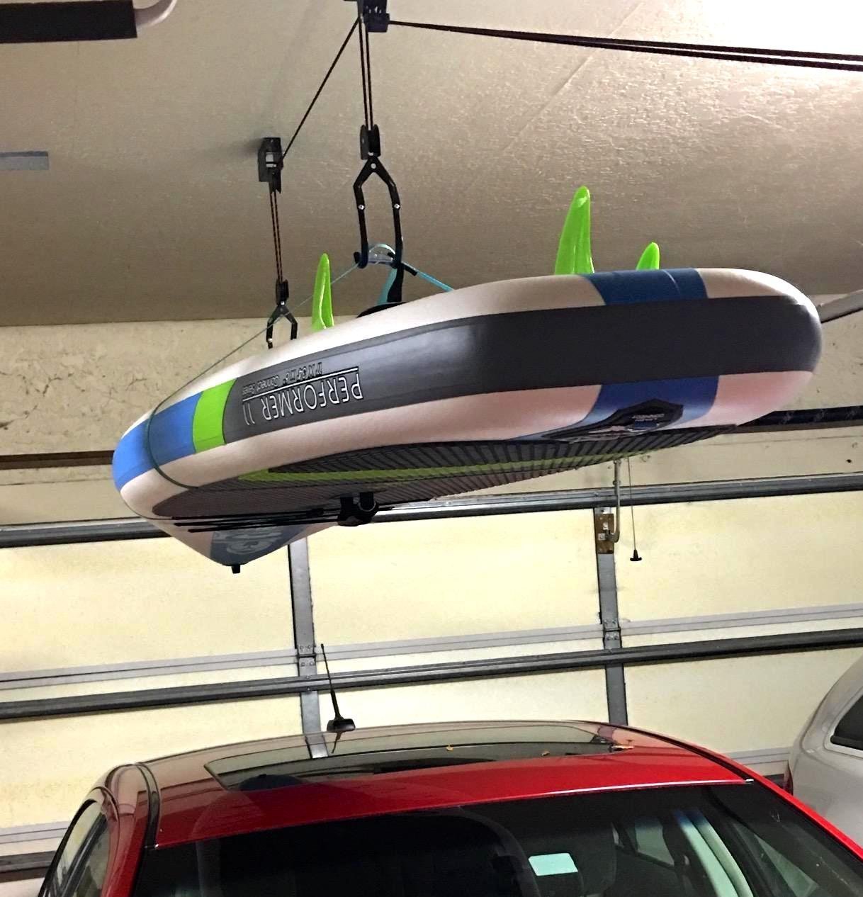 StoreYourBoard SUP and Surfboard Ceiling Storage Hoist, Hi Lift Home