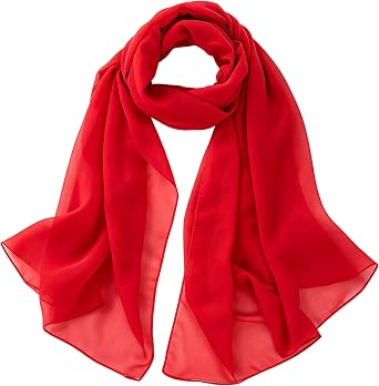 Mealah Women Lightweight Breathable Chiffon Scarf Solid Color Long Fashion Scarves Sun Protection Shawls Wrap