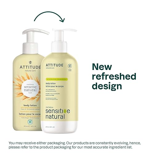 Miniatura 10 de ATTITUDE Loción corporal para pieles sensibles con avena y manzanilla, verificada por EWG, dermatológicamente probada, vegana, 16 onzas líquidas