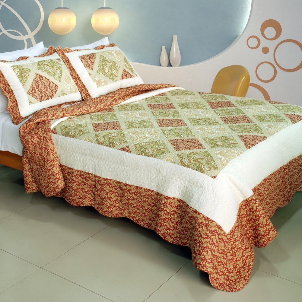 Blancho Bedding [Love Profile ] 100 Cotton 3PC Vermicelli