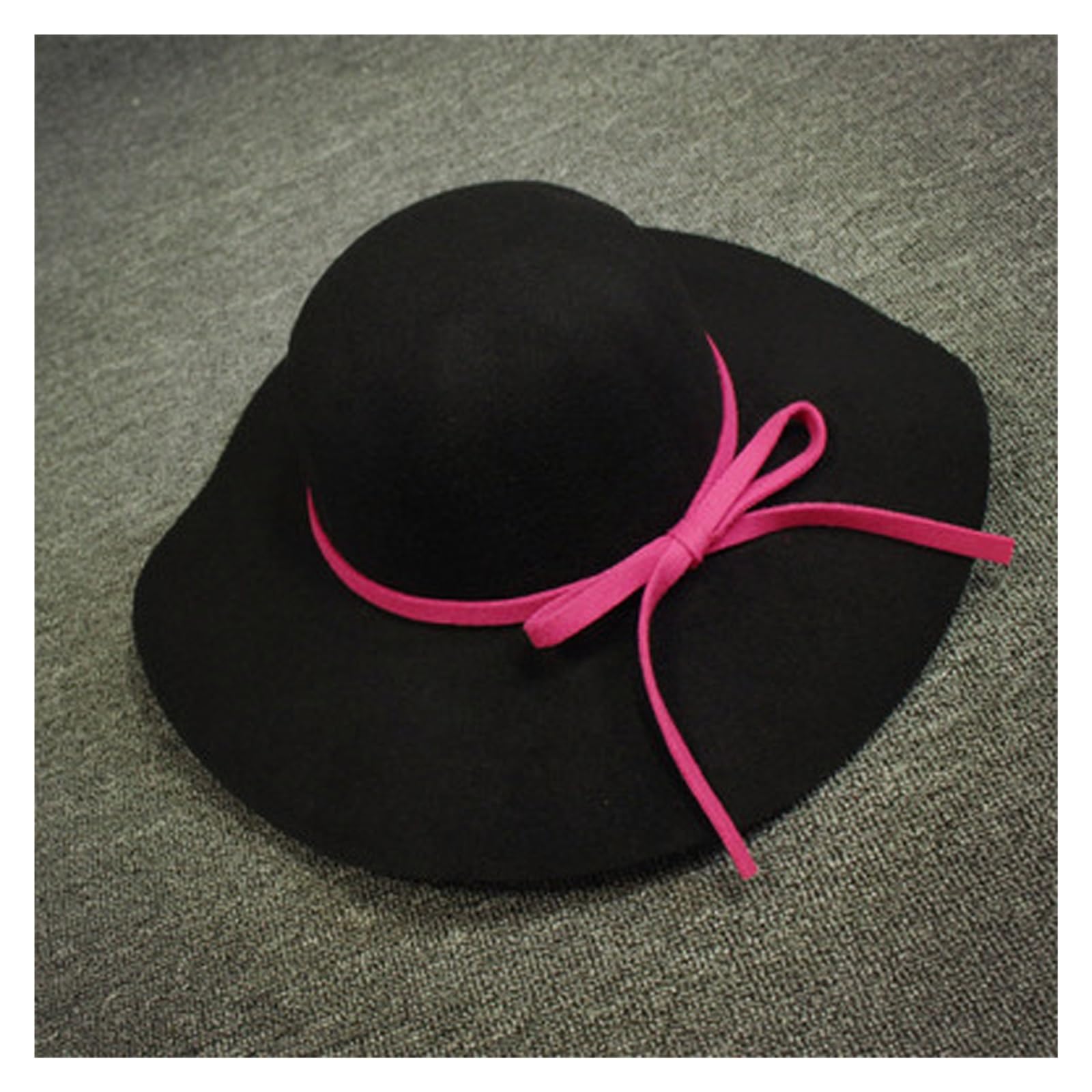 Chapeau de pare-soleil en laine haut de gamme pour femme en hiver