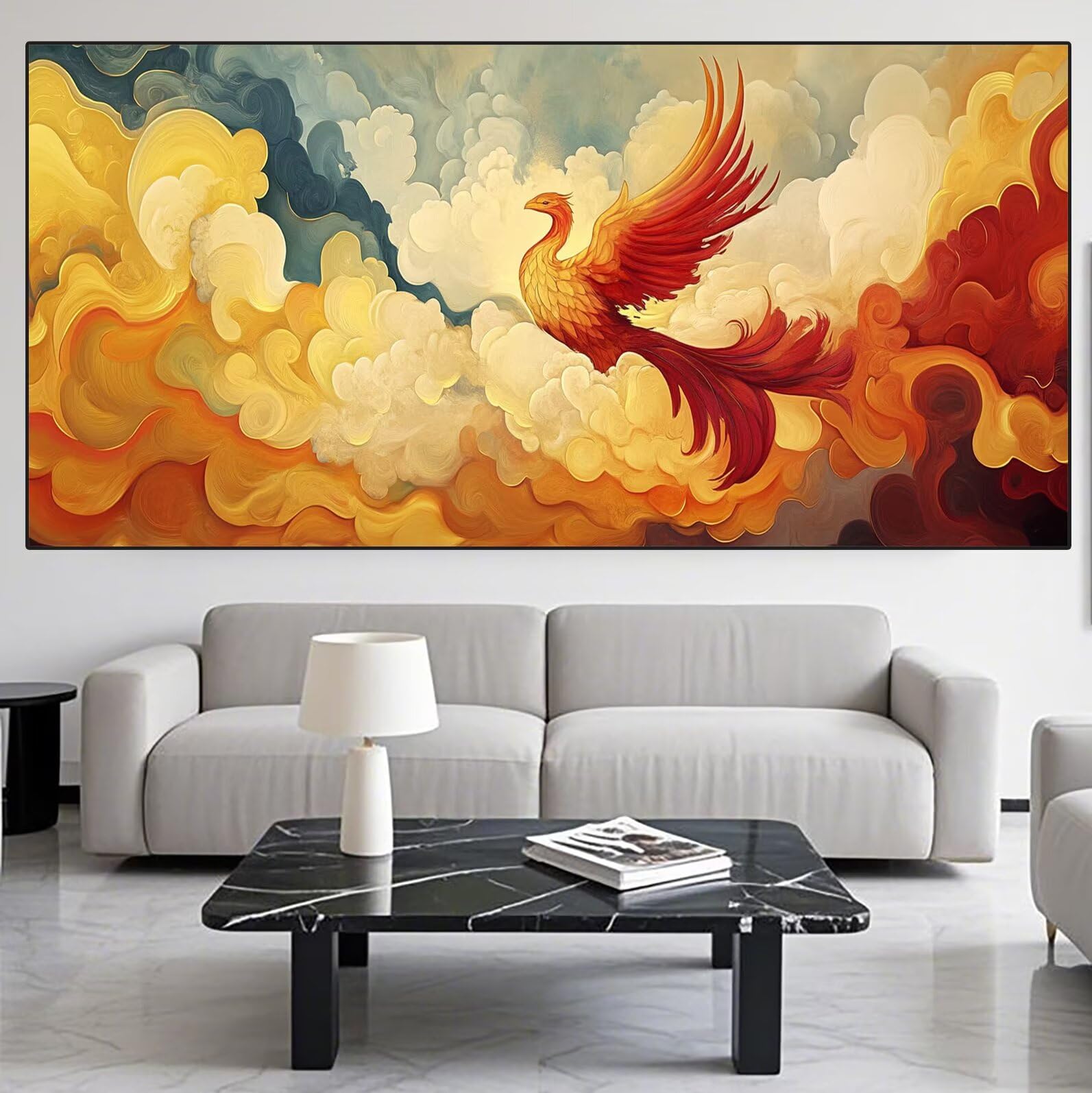 Phoenix Diamond Art Cloud Diamond Painting Arts and Crafts dla dorosłych, zestawy do malowania diamentami 5D, dorosłych, Crysta, haft krzyżykowy, zestaw do haftowania dla początkujących, dekoracja