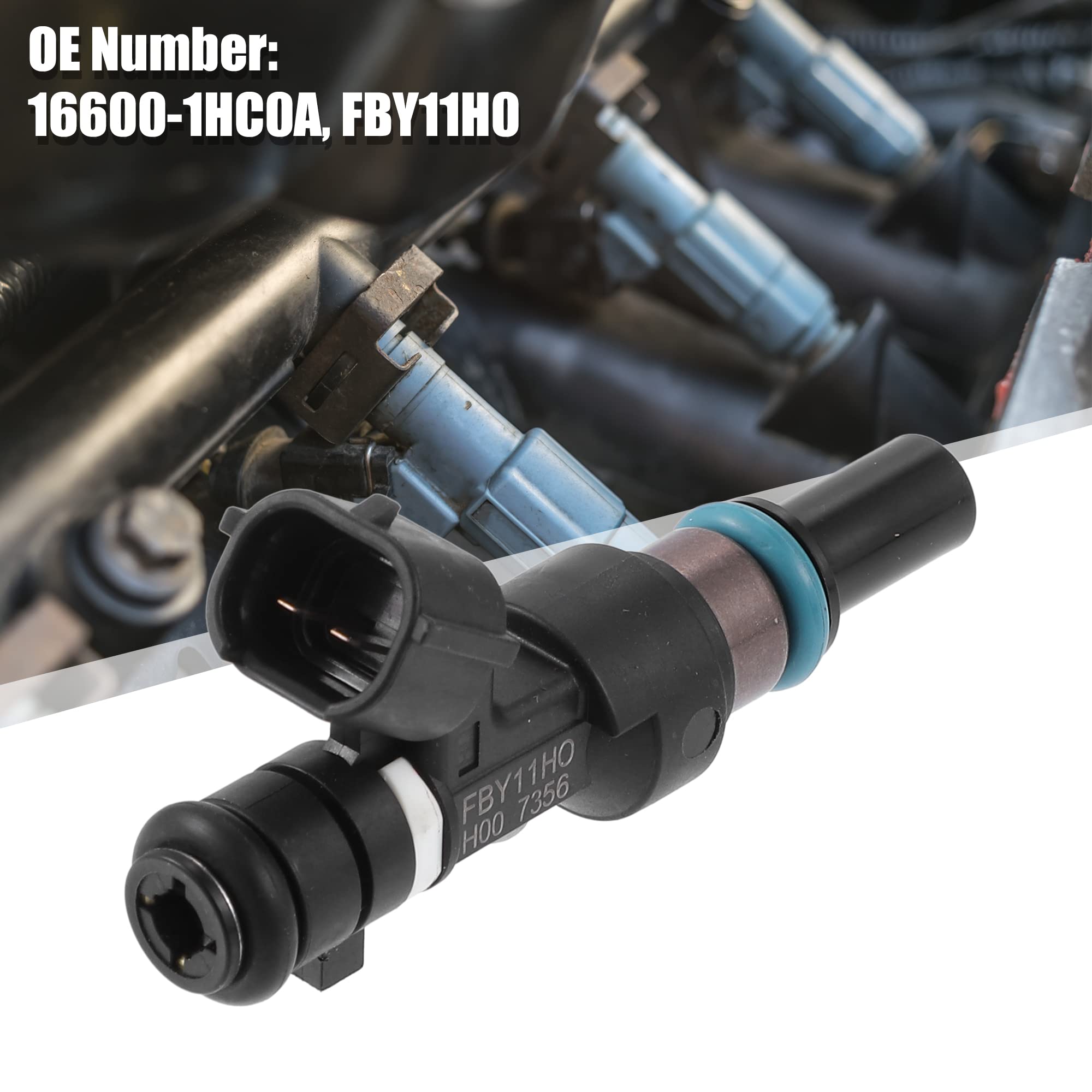 A ABSOPRO 4pz 16600-1HC0A FBY11H0 Carburante Iniettore per per Nissan Micra 1.2L 2010
