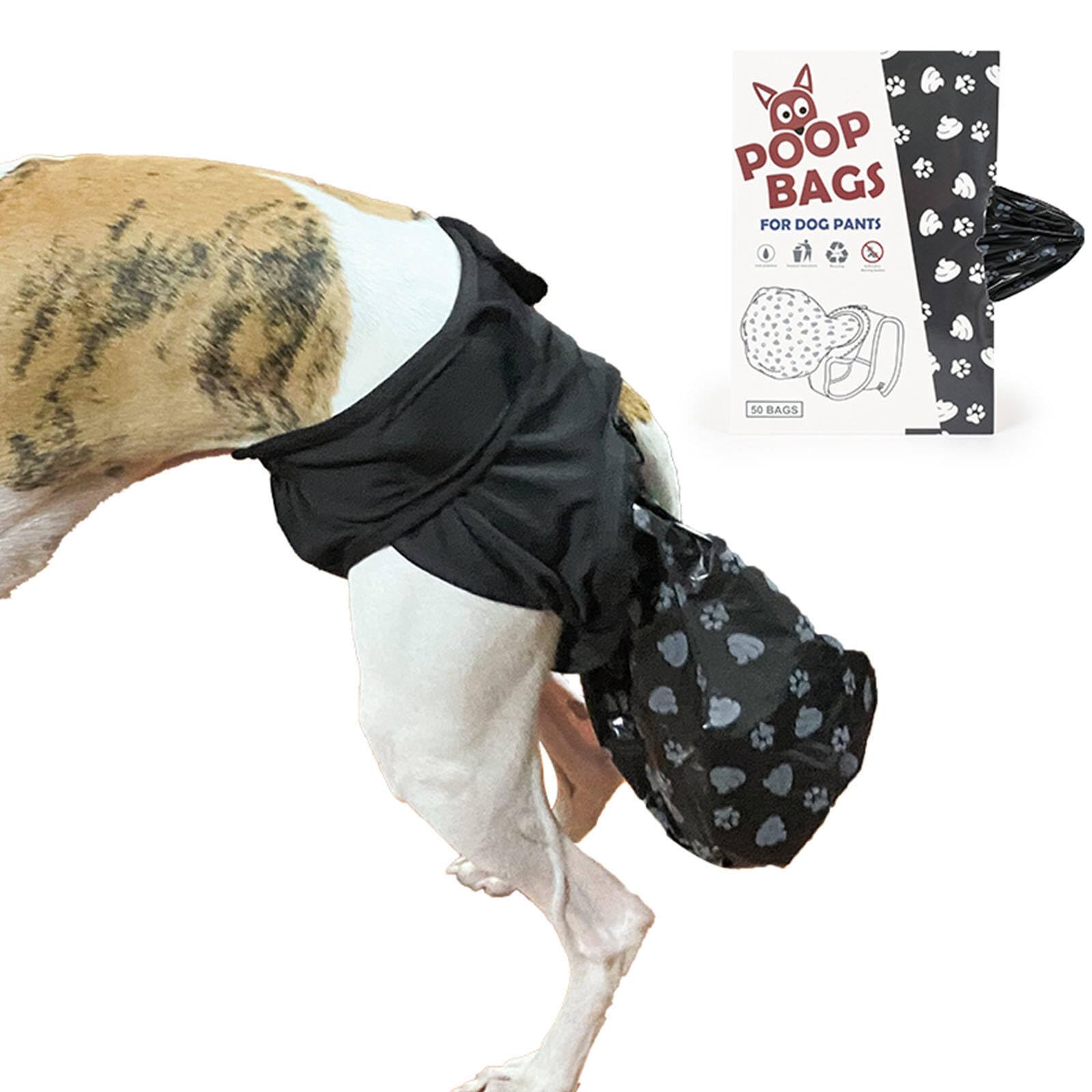 Sac à déjections canines réutilisable XL pour promenade et incontinence - Lot de 50