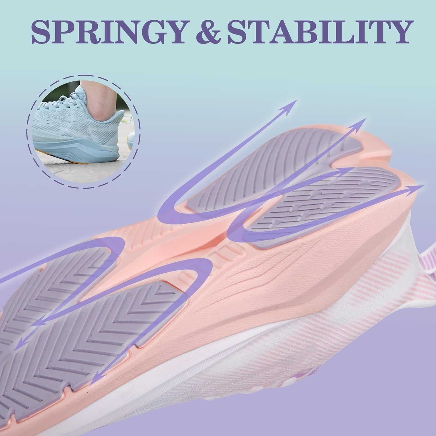 Hawkwell Women's Cloud Zero Active Nursing Shoes Cushion Breathable Tennis Walking Gym Medical Work Sneakers - Image 6