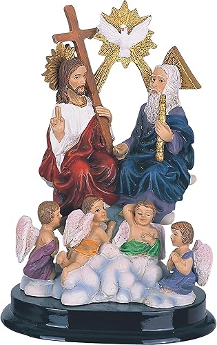 ICE Armor Figura religiosa de 5 pulgadas de alto, para padre, hijo y espíritu santo de la Trinidad Santa, decoración religiosa