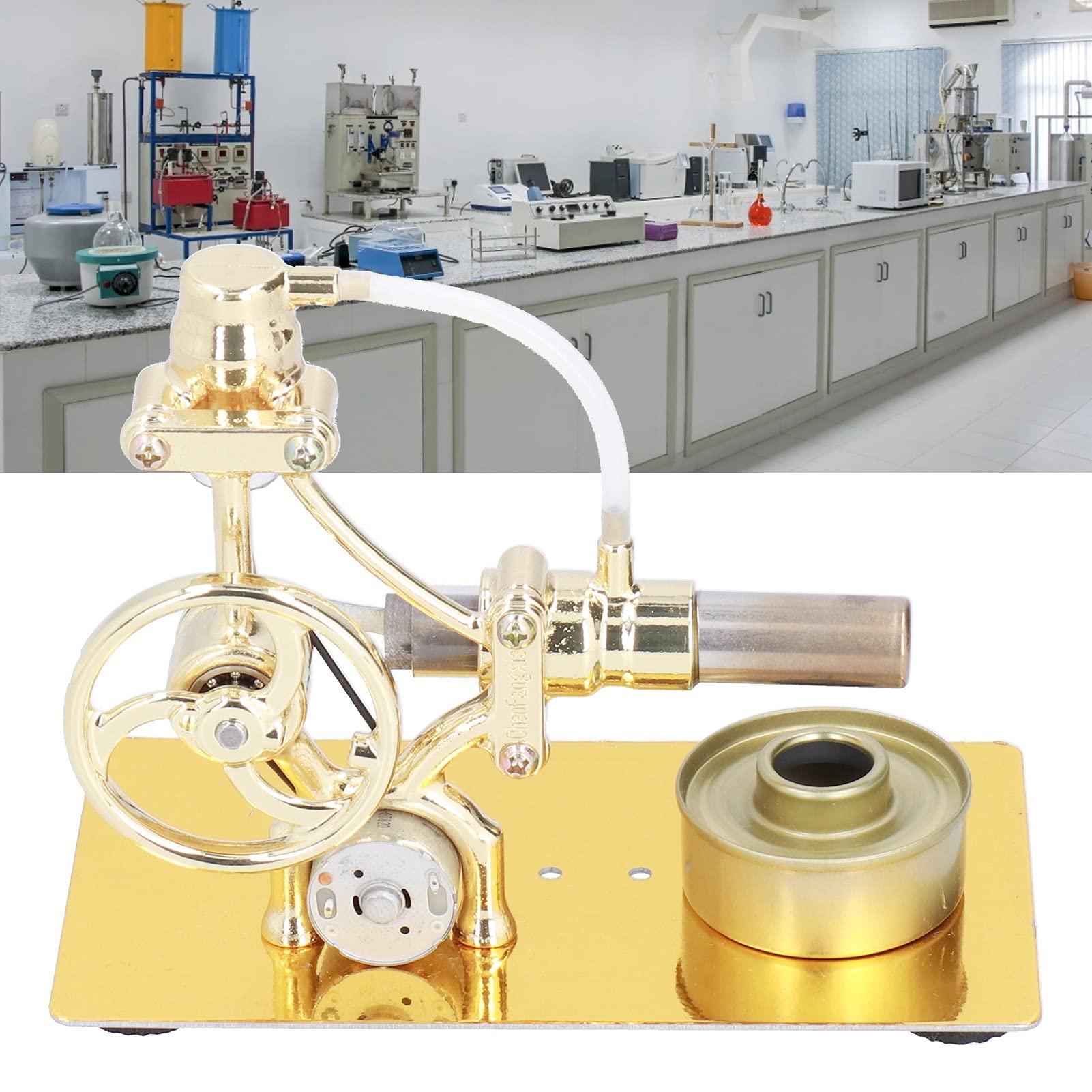 Mini motore Stirling modello motore a vapore giocattolo educativo regalo per progetti scientifici decorazione desktop ferro RGB