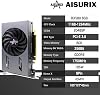 Tarjeta gráfica Kelinx Aisurix RX 580 8GB GDDR5 GPU con 6 puertos HDMI, soporte de 6 pantallas independientes, memoria DDR5 de 256 bits, tarjeta de video para PC de escritorio, ITX de un solo slot PCI Express 3