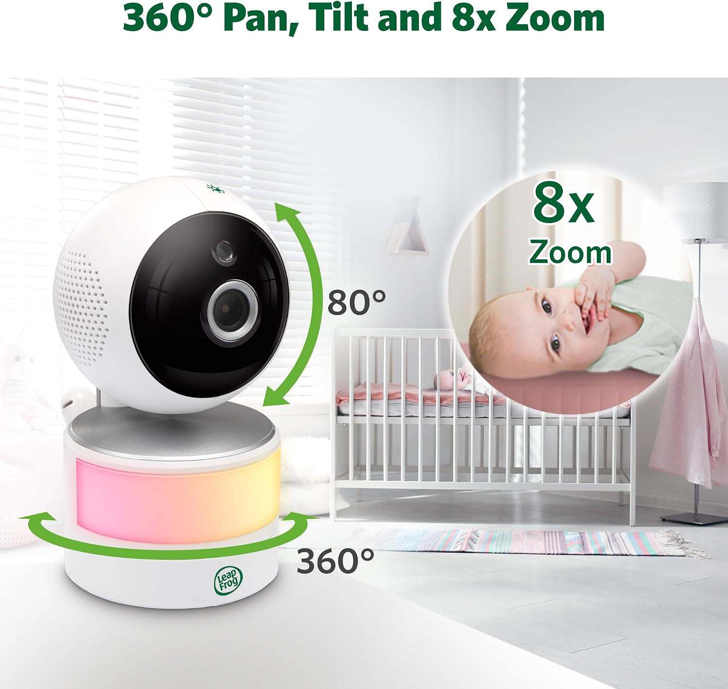 LeapFrog LF920HD Video Baby Monitor, 7" HD Screen image 5