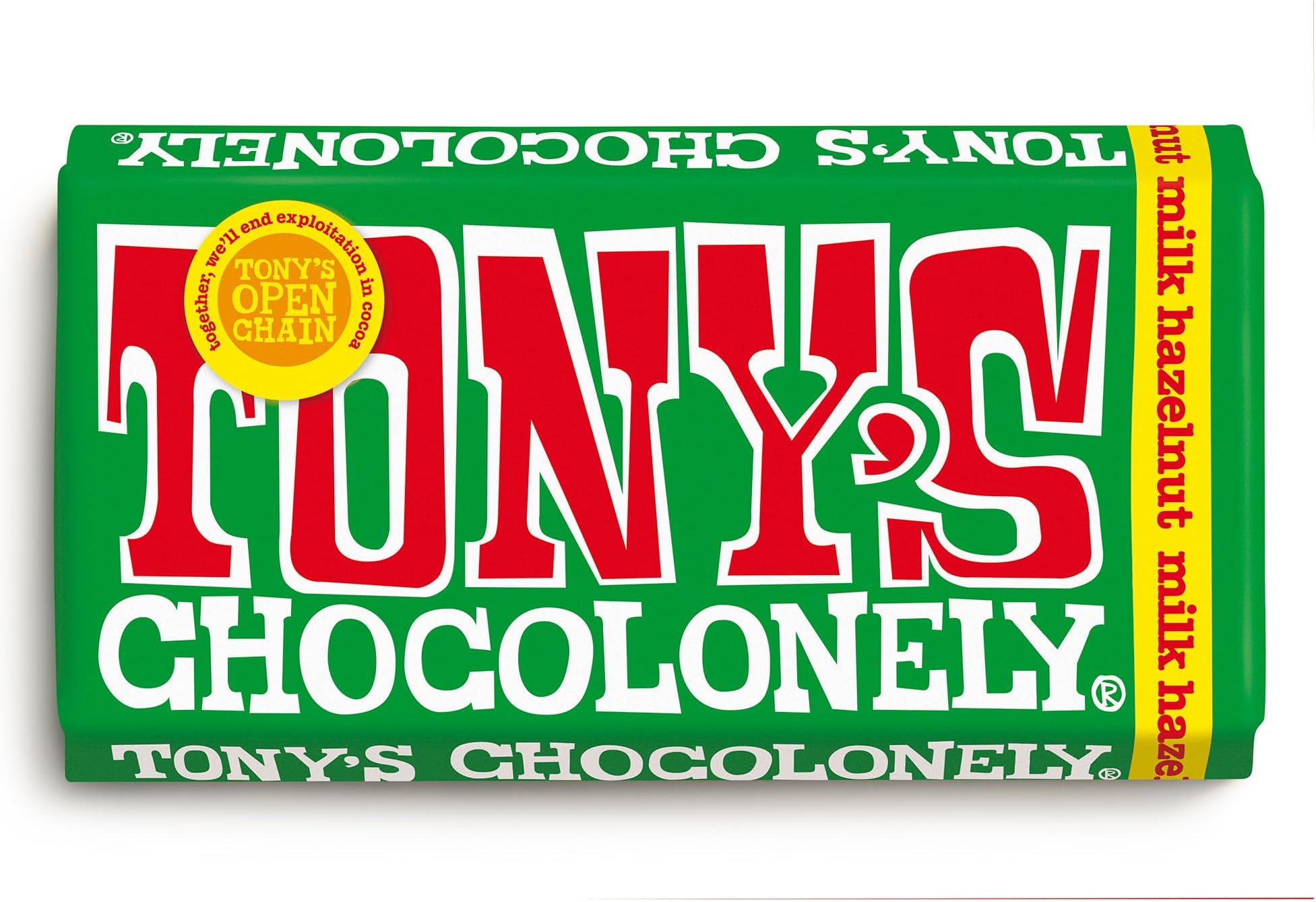TONY'S CHOCOLONELY MILK CHOCOLATE HAZELNUT