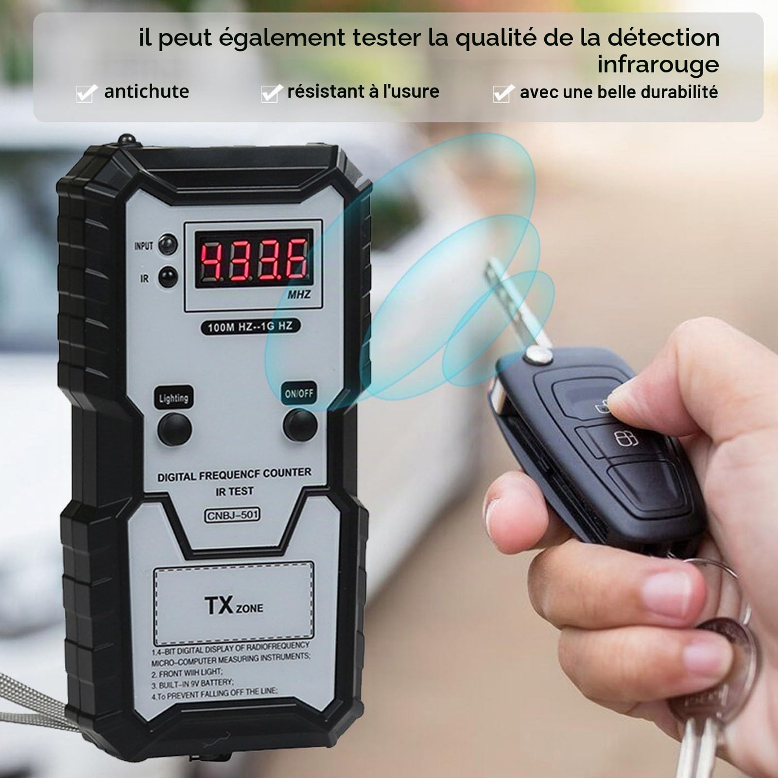 Testeur Fréquence Infrarouge 320-868MHz