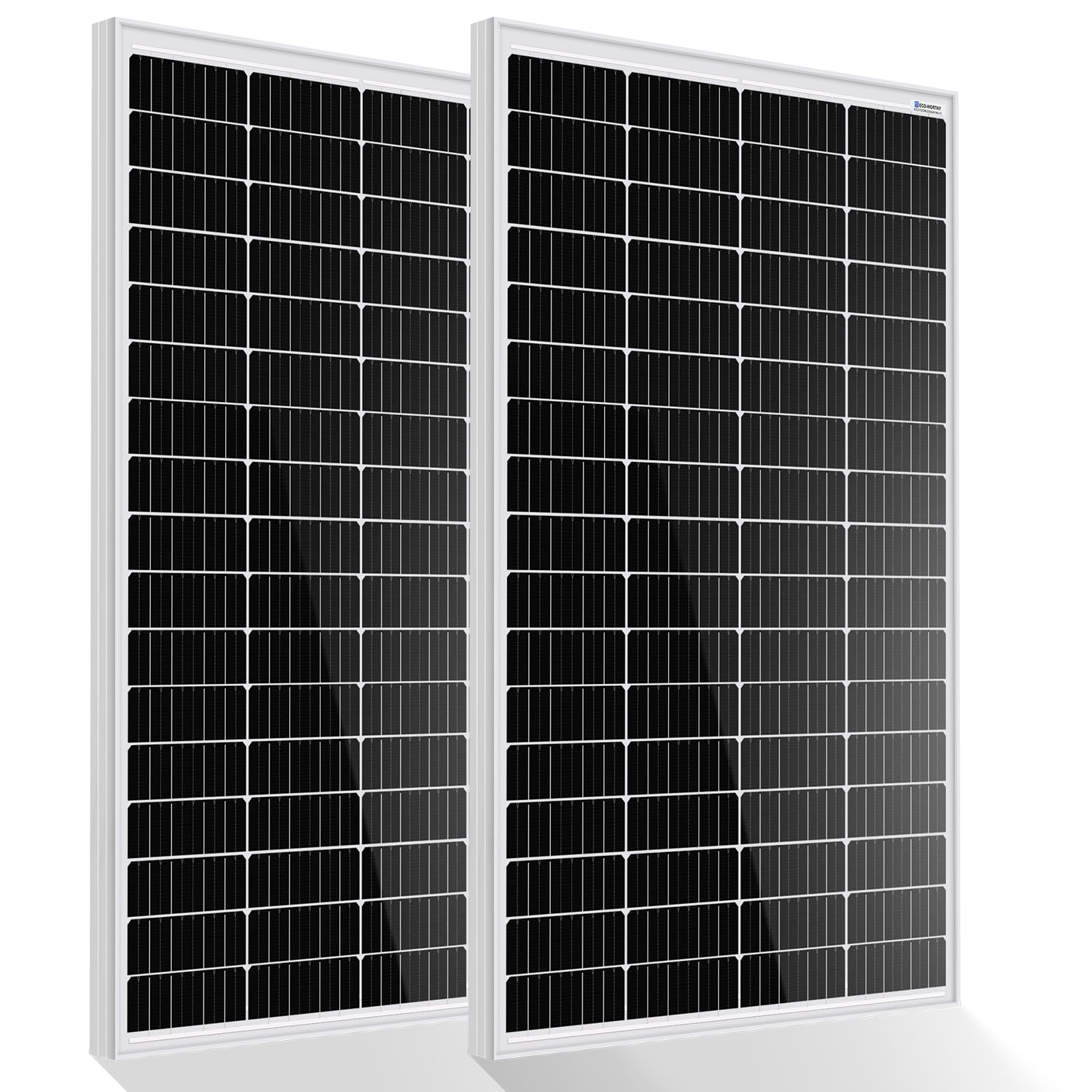 ECO-WORTHY Lot de 2 panneaux solaires monocristallins 340 W (170 W chacun) 12 V, parfaits pour charger des...