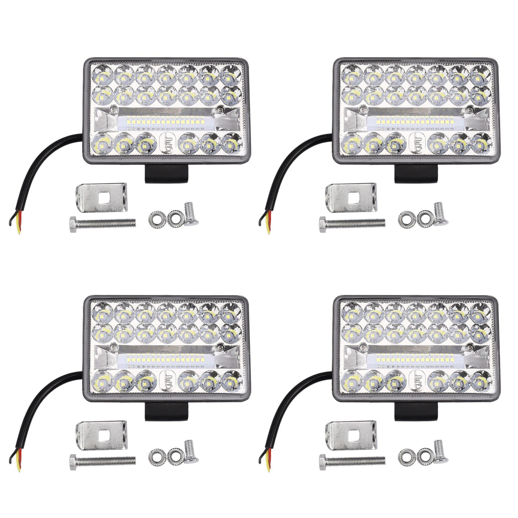 4 sztuki 4 calowe oświetlenie robocze LED 108W 36LED kwadratowy drążek punktowy 12V 24 V Off Road dla ciężarówek terenowych ATV