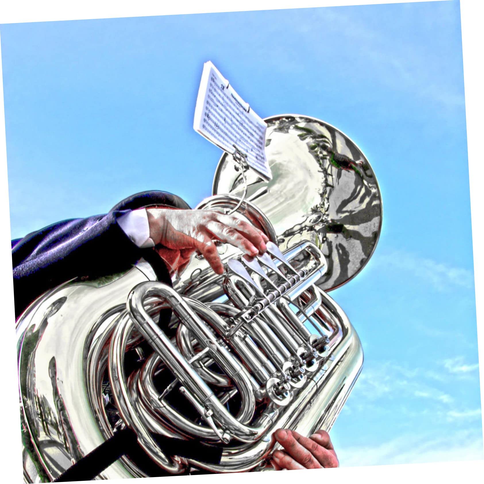HEMOTON 3 Pezzi Di Supporto Per Spartiti Musicali Per Strumenti in Ottone Supporto Per Spartiti Per Tuba Compatto E Pratico