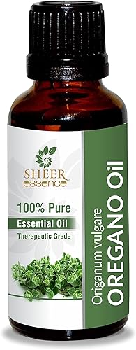 Aceite esencial de orégano (Origanum vulgare) - Aceite esencial 100% puro y natural, sin diluir, sin cortar, grado terapéutico, 3.38 onzas líquidas