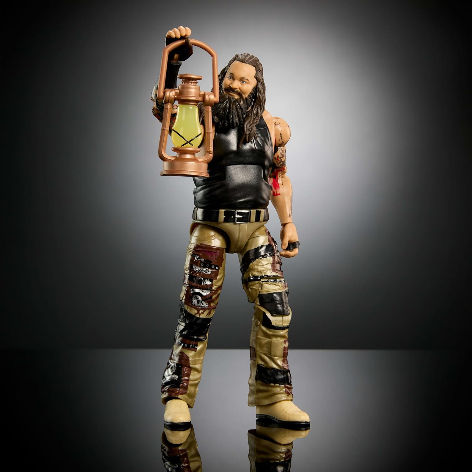 Mattel WWE Elite Action Figure & Accessories, 6-inch Collectible Bray Wyatt with 25 Articulation Points, Life-Like Look & Swappable Hands