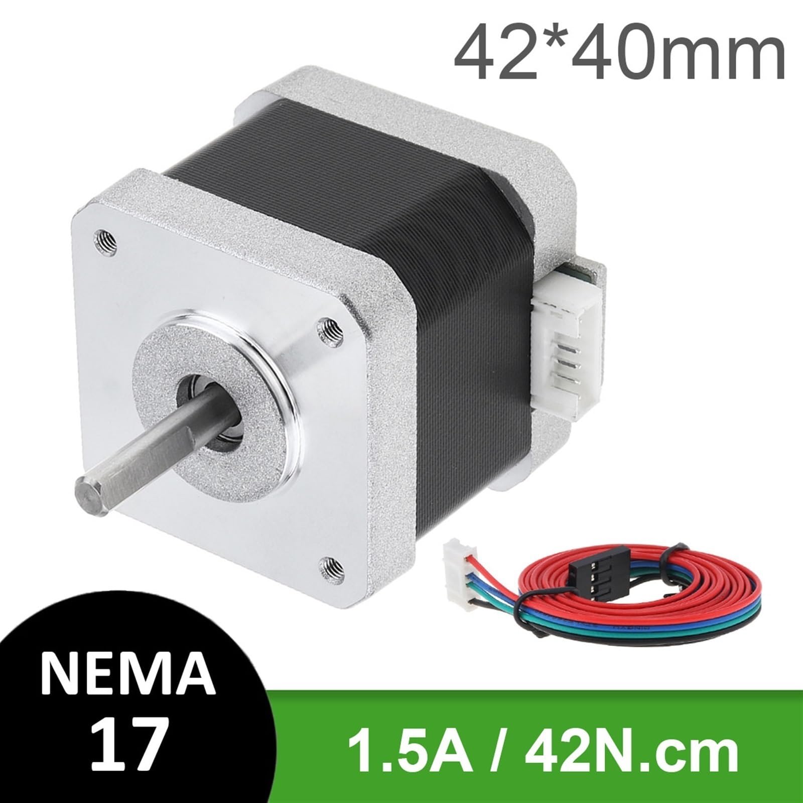 Motore passo-passo Nema 17 Motore 42 23mm 10N.cm 17HD23001-22B Motore 1 pz (Size : 34mm 28N.cm 1.2A)