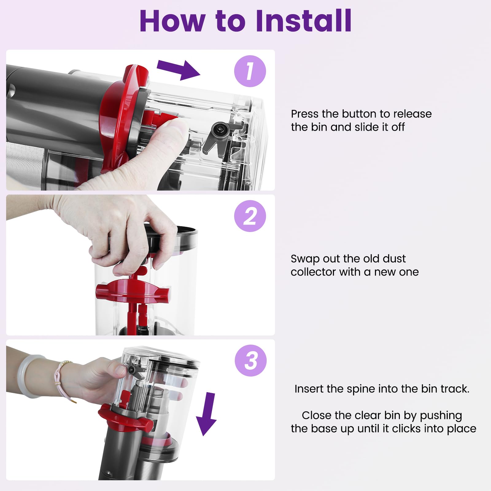 Dyson V12 Dust Bin Replacement - Extend Your Vacuum! -6